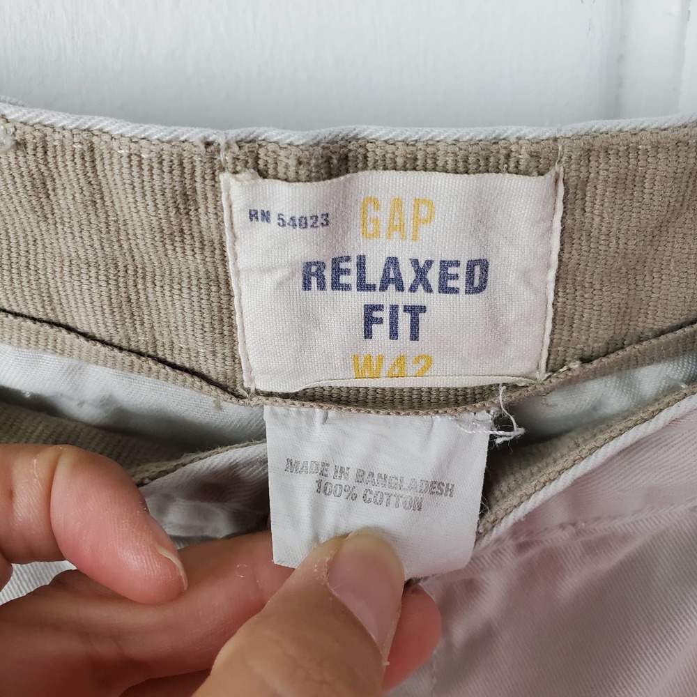 Gap Relaxed Fit Men's Khaki Shorts W42 - Picture 3 of 9